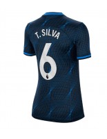 Chelsea Thiago Silva #6 Venkovní Dres pro Dámské 2023-24 Krátký Rukáv